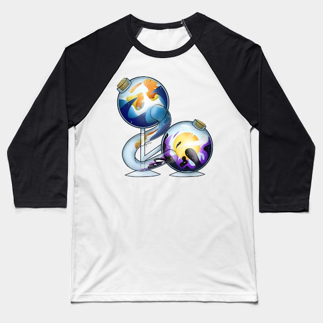 AroAce And Non-Binary Pride Potion Baseball T-Shirt by Qur0w